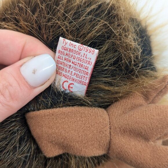 TY Beak Kiwi Bird Beanie Baby 1998 Large Vintage Fuzzy Toy - Picture 3 of 5